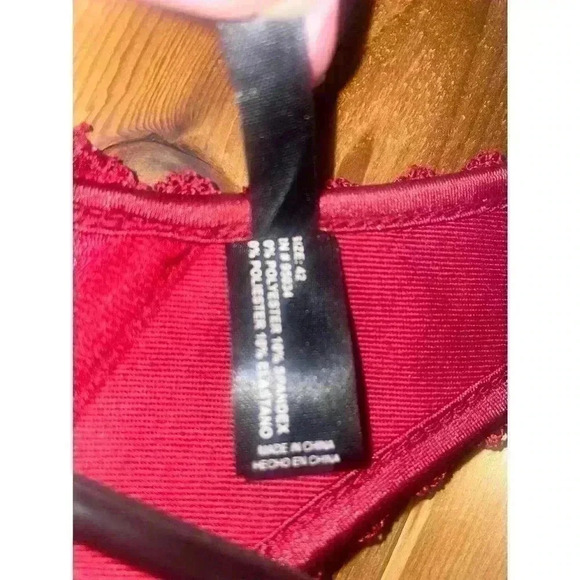 IColleltion Ruby Red Tye Up Womens Corset Size 42 - Picture 4 of 4